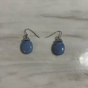 Blue stone earrings